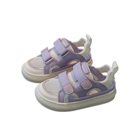 

Colisha Kids Running Shoe Mesh Sneakers Summer Sport Sandals School Fashion Athletic Shoes Breathable Hiking Sandal Purple 11C