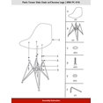 thumbnail image 5 of Paris Tower Side Chair Chrome Leg 2-Pack, 5 of 5