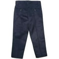 thumbnail image 3 of Boys Husky Fit Straight Flat Front Adjustable Waist School Uniform Pants - 2 Pack, 3 of 6