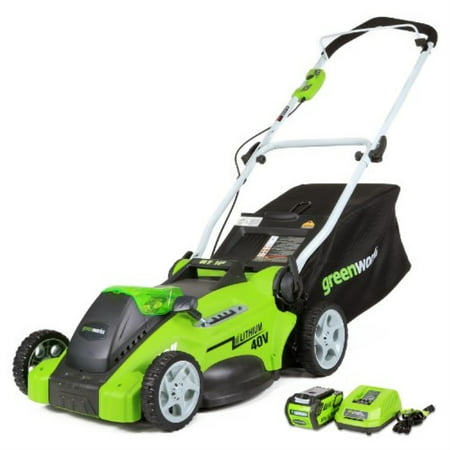 Greenworks 16-Inch 40V Cordless Lawn Mower, 4.0 AH Battery Included...