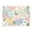 Pastel-colored Cats and Flowers, variant on Acrylic Tray Clear Serving Tray Rectangle Decorative Tray with Cut Handle Pastel Colors Mermaid