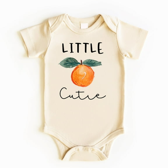 Little Cutie Baby Bodysuit, Little Cutie Baby Shower, Orange Baby Outfit, Baby Shower Gift, Newborn Outfit, Newborn Baby Gift, Baby Gifts Cute Baby Onesie, BABY BODYSUIT LAT 4424