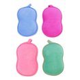 thumbnail image 1 of Minkissy 4Pcs Exfoliating Bath Sponges Body Sponges Blue Synthetic Material for Parents, 1 of 5