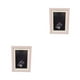 thumbnail image 1 of Sidaley Marco de fotos de Banda elástica Color sólido Rectangular Reemplazo montado en la pared Marcos de pintura de galería Rosa Rosa 20.3x15.2 cm 2piezas, 1 of 6
