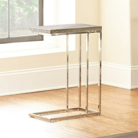 Bowery Hill End Table in Gray and Brown