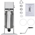 thumbnail image 7 of Manual Churros Maker Machine 5L, Churros & Sausage Filling Machine with 4 Stuffing Nozzles, Vertical Stainless Steel Stuffer for Family and  Use, 7 of 7