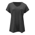 thumbnail image 5 of Kureaily Pocket Detail Short Sleeve T Shirt With Contrast Trim Casual Comfort Fit Tee Top For Everyday Wear Solid Color T shirt, 5 of 6