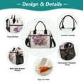 thumbnail image 3 of Dragonflies and Flowers Cooler Bag Lunch Bag Soft Cooler Cooling Tote Insulated Lunch Box for Adult Men Women, 3 of 6