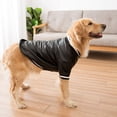 thumbnail image 4 of Xmarks Pet Dog Coat PU Leather Jacket Soft Waterproof Dog Cloth Outdoor Puppy Outerwear Puppy Coat Jacket Winter Warm Clothes, 4 of 8