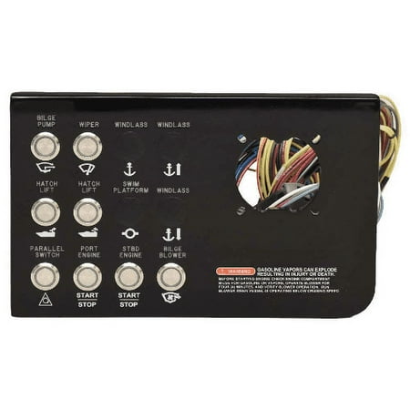 Sea Ray Boat Dash Switch Panel 2279776 | Sundancer 320 Acrylic 2017 / 2018 (STBD)