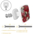 thumbnail image 2 of 4 Pieces Set Drawer Pulls Handle Square Wardrobe Cabinet Knobs with Stainless Steel Screws Furniture Kitchen Decor, 2 of 5
