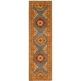 thumbnail image 2 of SAFAVIEH Heritage Lewis Oriental Wool Runner Rug, Blue/Rust, 2'3" x 10', 2 of 6
