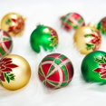 thumbnail image 2 of Juego de bolas de cristal navideñas Amooca de 6,7 cm, 9 piezas, 2 of 7