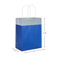 thumbnail image 3 of Hallmark 5-Pack 7" Small Blue Gift Bags, 3 of 3