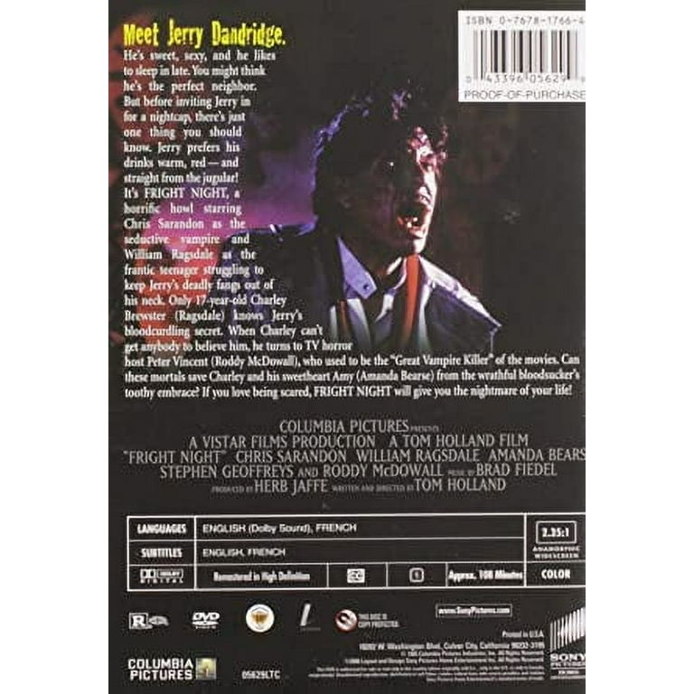 Sony Pictures 'Fright Night' Horror DVD - Classic, Full