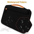 thumbnail image 2 of JETech Laptop Sleeve for 13.3-Inch MacBook Air/Pro, 14-Inch MacBook Pro (M4 / M3 / M2 / M1) 2021-2024, 13-13.6 Inch Notebook, Waterproof Carrying Case with Small Bag (Black), 2 of 7