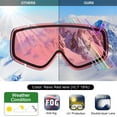 thumbnail image 2 of Findway Kids Ski Goggles, Anti-Fog Child Snowboard Goggles for Boys Girls Toddler 3-8 Years Old, 2 of 6