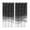 Black, variant on Ombre Green Waves Kitchen Curtains 84 Inch Length, Abstract Art Gradient Modern Grommet Top Bedroom Living Room Curtains, Light Filtering Cafe Curtain Drapes 2 Panels Set 84''x84''