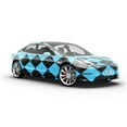 thumbnail image 6 of Rwraps Blue Argyle Fantasy Wash Matte Vinyl Film Wrap 59in x 23ft Vinyl Vehicle Car Film Sheet Roll, 6 of 9