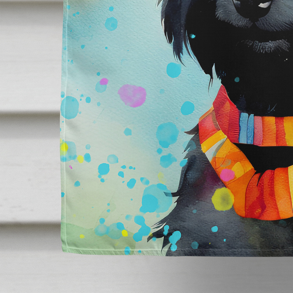 Scottish Terrier Hippie Dawg House Flag DAC2557