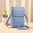 thumbnail image 2 of Ruyang Womens Phone Wallet PU Leather Crossbody Bag Multi-Zip Vertical Purse Anti-Theft Sling Bag Fashion Single Shoulder Bag, 2 of 7