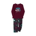 thumbnail image 3 of Christmas Family Matching Pajamas Letter Castle Print Long Sleeve Sleepwear for Mom/Dad/Kid/Baby, 3 of 10