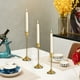 thumbnail image 4 of Juego de candelabros de hierro forjado | Centro decorativo de candelabros de aleación de aluminio electrochapado | Estilos vintage modernos | Pack de 3, 4 of 6