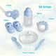 thumbnail image 4 of 15 Realistic Soft Body Baby Doll with Open/Close Eyes | JC Toys - Berenguer Boutique | 10 Piece Gift Set with Bottle, Rattle, Pacifier & Accessories | Blue | Ages 2+, 4 of 5