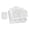 Transparent, variant on YAHHU Portable Snackle Box Container 6 Grids Divided Serving Tray with Lid for Kitchen Fruits Candy White 13.39 inches / 34 cm