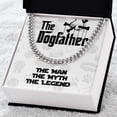 thumbnail image 3 of Dog Dad Jewelry For Him, Necklace for men, Gifts For Dog Lovers, Chains For Men, Gifts For Boyfriend, Guy Gifts, Cuban Link Chain, Stainless Steel or Yellow Gold, Message Card & Gift Box, 3 of 5