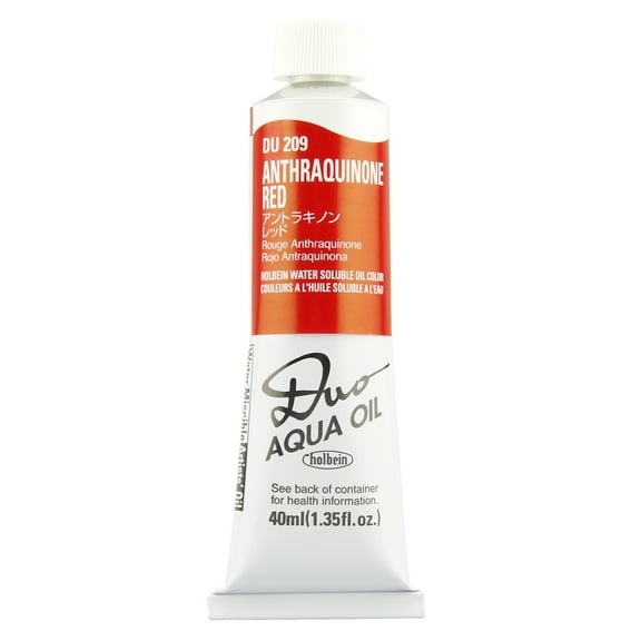DUO Aqua Oil Color 40ml, Anthraquinone Red