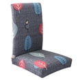 thumbnail image 1 of Cubierta De Silla Del Comedor Del Estiramiento Universal Taburete Del Asiento Del Taburete Cubierta De Cubierta Hojas BLESIY Cubierta de silla de comedor, 1 of 8