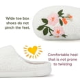 thumbnail image 3 of BERANMEY Cute Flower Print Slippers for Women Soft Plush Comfy Warm Slip-On Couple Womens Slippers Indoor Fluffy House Slippers for Womens Non-slip Fuzzy Flat Slides, 3 of 8