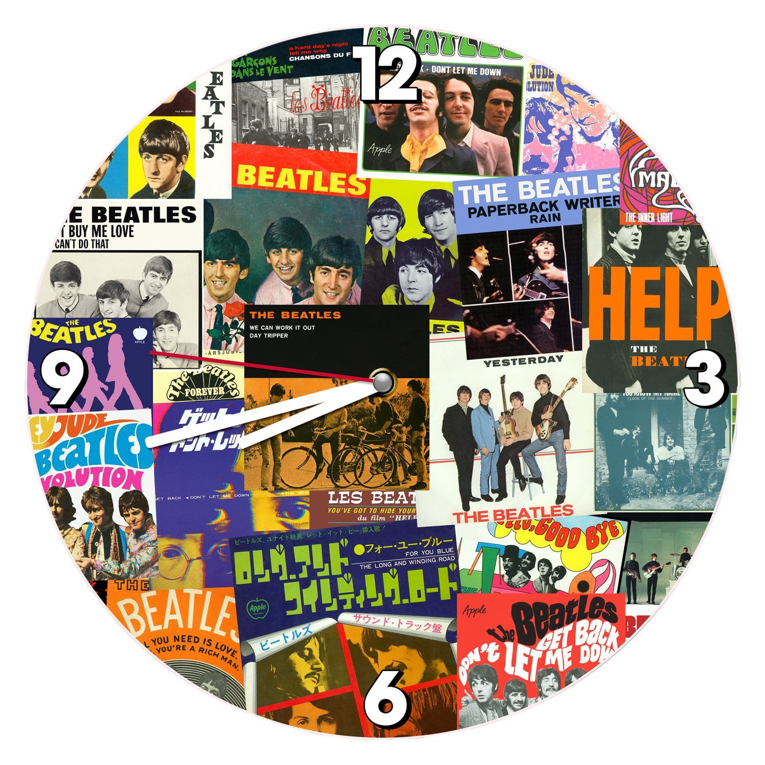 The Beatles Novelty Cd Clock Can be personalised 