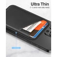 thumbnail image 3 of ExtreLife Ultra-Thin Magnetic Card Holder, Vegan Leather Magnetic Phone Wallet Card Holder Compatible for iPhone 17/16/15/14/13/12 Series, 3 of 7