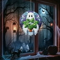 thumbnail image 7 of Halloween Hanging Window Decor Cute Hanging Ghost Decor Halloween Decorations Halloween Gifts Window Hanging Ghost Holding Turtle Back Flower Pot Ornaments, 7 of 7