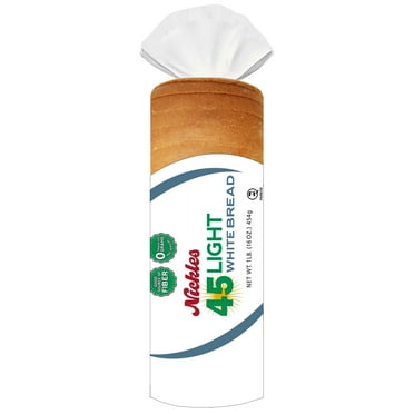 Nickles Bakery Light 45 Calorie White Bread, 16-ounce Loaf.