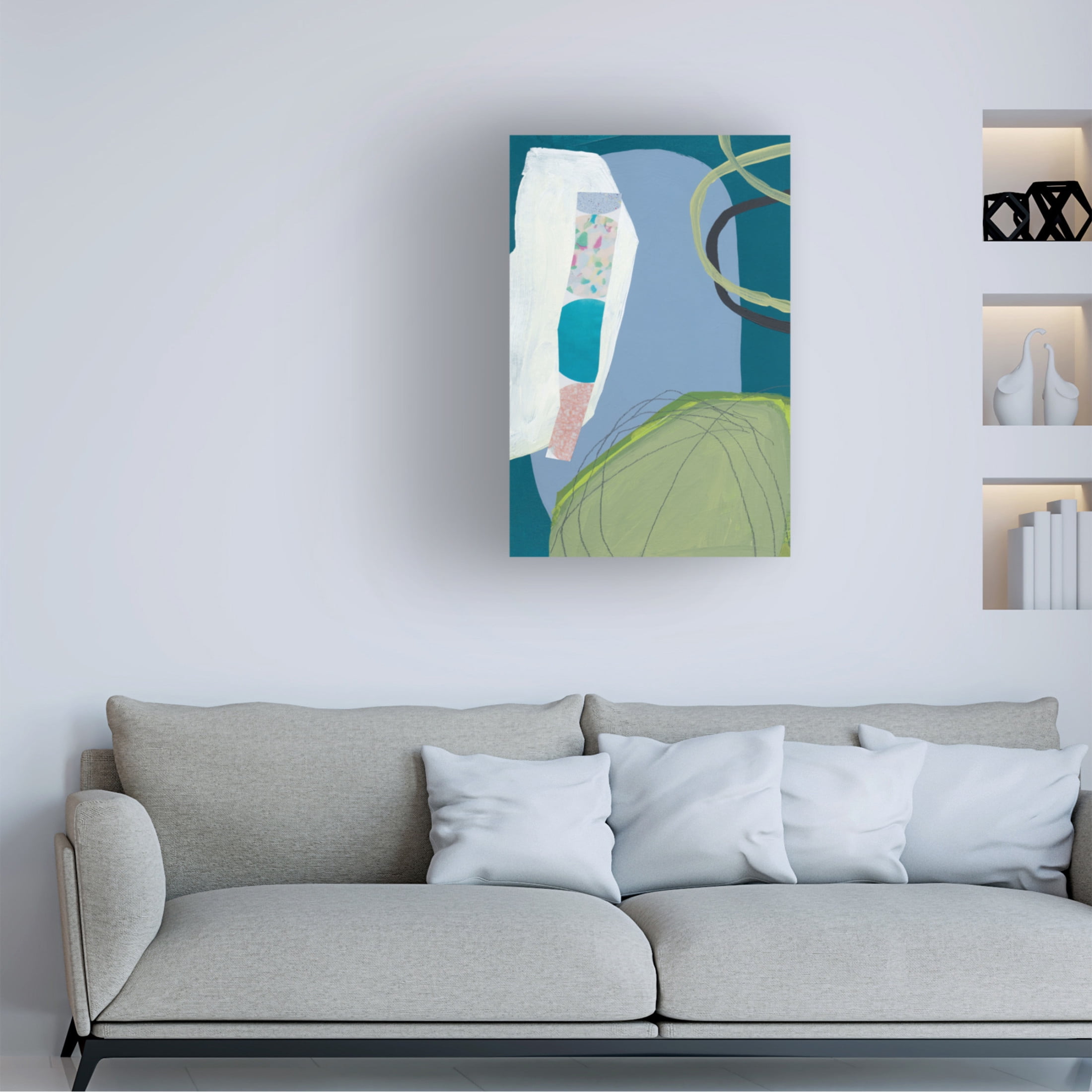 Canvas Wall Art - Bronwyn Baker 'Pool' Wall Art for Living Room, Bedroom, or Office Décor by Trademark Fine Art - 30 x 47 Inches