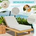 thumbnail image 6 of Bronkige 2 Pcs Chaise Lounge Cushions Outdoor, 80x26x5 Inch Thick Waterproof Outdoor Furniture Cushions with Removable Cover, Patio Lounge Chair Cushions for Outdoor Furniture, Beige, 6 of 8