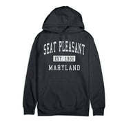Seat Pleasant Maryland Classic Established Premium Cotton Hoodie