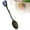 Dark Blue, variant on Elegant Natural Heart Spoon Long Handle for Coffee and Dessert Stirring Serving Utensil