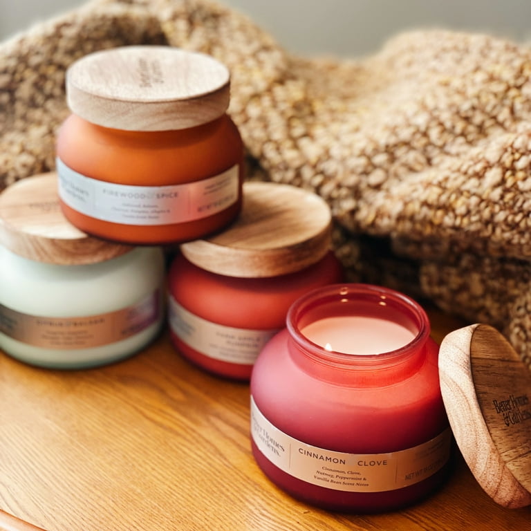 Better Homes & Gardens Cinnamon Clove Scented 2-Wick 18oz Frosted