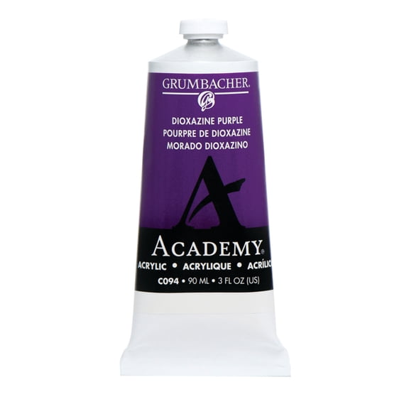 Grumbacher Academy Acrylic 90ml Tube -Dioxazine Purple