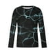thumbnail image 5 of Blusas y camisas de manga larga con cuello redondo. Nueva camiseta casual de manga larga para hombre. Camiseta deportiva con estampado navideño. Blusas y camisas de manga larga con cuello redondo. Blu, 5 of 5