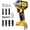 LIGHT YELLOW, variant on Cordless Impact Wrench, for DEWALT 20V Max Battery, 1/2 Inch Brushless Electric Impact Gun w/ 600FT-LBS (814N.m), 3000RPM High Torque Impact Driver, 7 Sockets Electric Impact Wrench for Car Home
