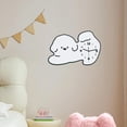 thumbnail image 1 of Reloj de pared de dibujos animados, decoración de pared, acrílico, con forma de cachorro, silencioso, decorativo para habitación de niños, sala de Blanco, 1 of 8