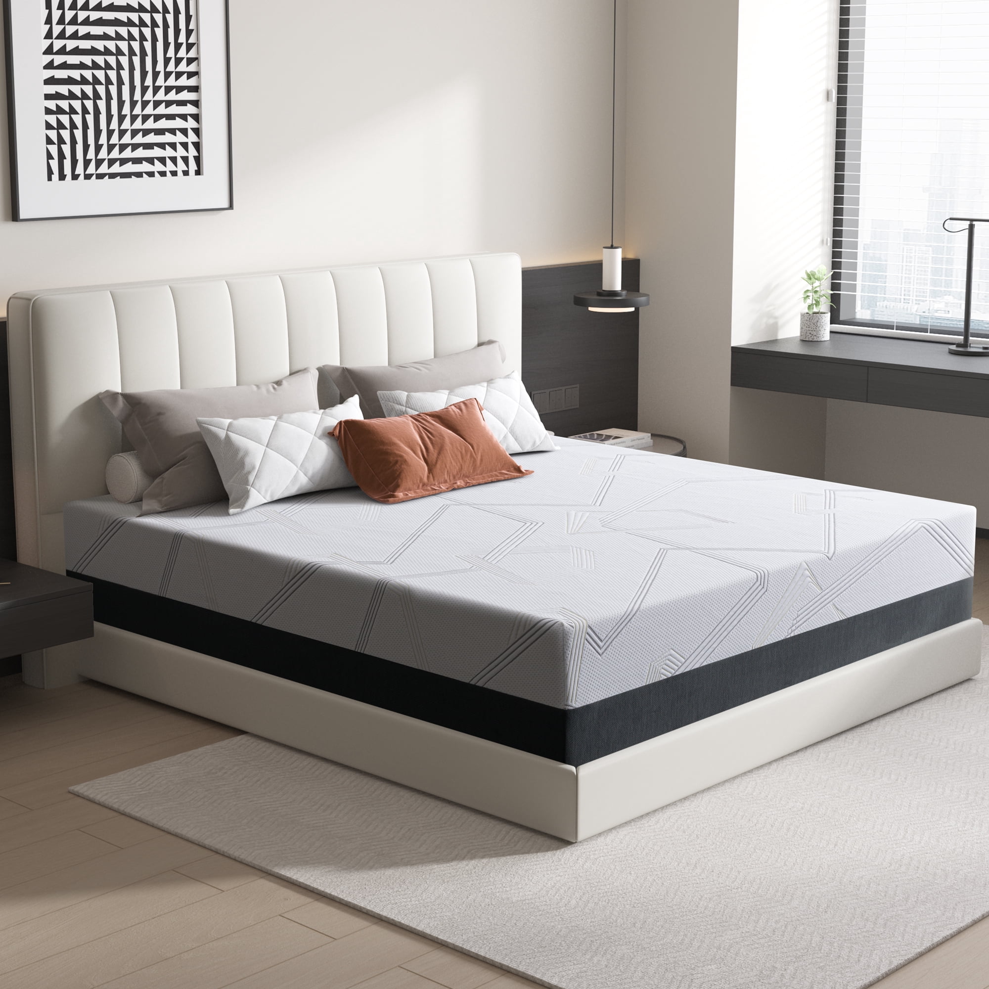 Full Size Mattress, ZETDIY 10" Medium Gel Memory Foam Mattress in a Box，Full Mattress