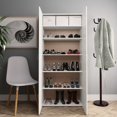 thumbnail image 4 of vidaXL Shoe Cabinet Hidden Shoe Storage Organizer with Doors Hall Cabinet, 4 of 22