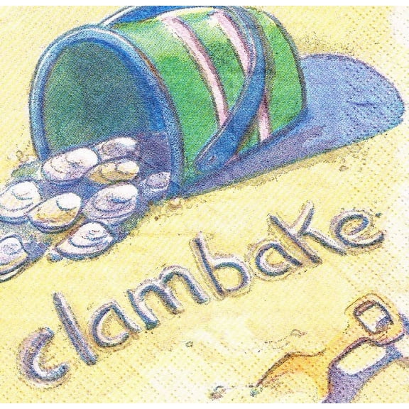 Summer 'Clambake' Disposable Napkins, 16 Count