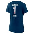 thumbnail image 3 of Women's Fanatics Navy Chicago Bears Plus Size Mother's Day #1 Mom V-Neck T-Shirt, 3 of 3